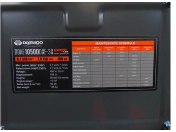 Generator Daewoo DDAE10500DSE-3G Diesel Stroomgenerator (Nieuw): slika 2