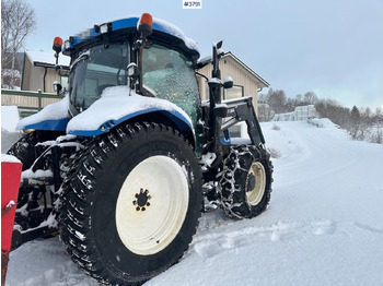 Traktor 2010 New Holland T6040 4x4 plow rigged tractor w/ Trima +3.0p front loader, brand new chains, snow bucket and Westbjørn snow blower. WATCH VIDEO.: slika 4 Traktor 2010 New Holland T6040 4x4 plow rigged tractor w/ Trima +3.0p front loader, brand new chains, snow bucket and Westbjørn snow blower. WATCH VIDEO.: slika 4