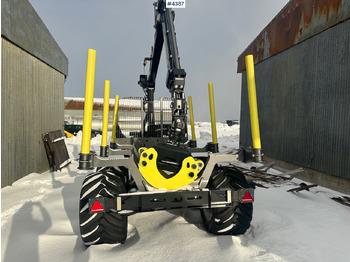 Prikolica za prevoz lesa 2023 Palms u12 timber trailer w/ Palms 5,85 krane. Never used.: slika 5