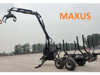 Nov Gozdarska prikolica Maxus MAXUS 1400 Forstanhänger + Kran 780: slika 4