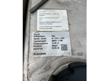 Sistem goriva za Tovornjak Zbiornik paliwa MAN TGX TGS 250 litrów kompletny: slika 5