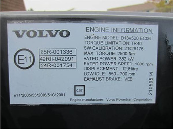 Motor za Tovornjak Volvo D13A 520 HP VEB E5   Volvo FH 13: slika 3