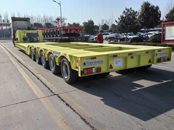 Nov Polprikolica za transport težkih strojev TITAN 120 ton detachable lowbed trailer for sale in Nigeria: slika 2