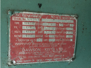 Generator Dorman WSON-KEITH SC6340 GENERATOR 890 KVA USED: slika 3