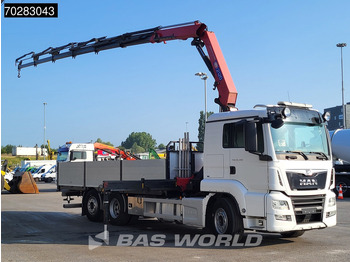 Tovornjak s kesonom, Tovornjak z dvigalom MAN TGS 26.460 TGS 6X2 Retarder HMF 2120K 6x Extensions Crane Kran Navi Euro 6: slika 3