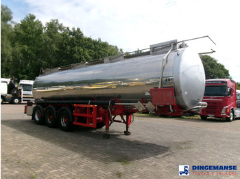Polprikolica cisterna Crane Fruehauf Chemical ACID tank inox 30 m3 / 1 comp: slika 2