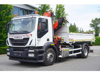 Tovornjak z dvigalom IVECO STRALIS 330 E6 / FASSI 195A 8.5 T / 3-side tipper: slika 2