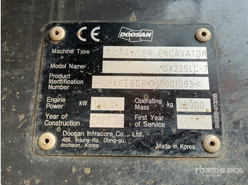 Bager goseničar DOOSAN DX225LC-7