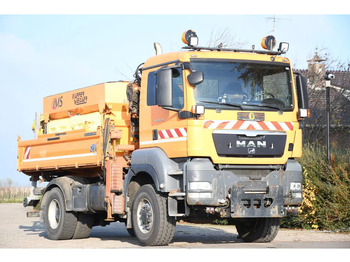 Tovornjak prekucnik, Tovornjak z dvigalom MAN TGS 18.320 4x4!! KRAN/!!!WINTERDIENST/DREISEITENKIPPER!!KOMMUNAL/KLIMA!!: slika 2