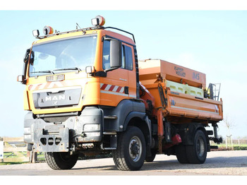 Tovornjak prekucnik, Tovornjak z dvigalom MAN TGS 18.320 4x4!! KRAN/!!!WINTERDIENST/DREISEITENKIPPER!!KOMMUNAL/KLIMA!!: slika 4