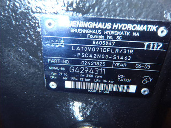 Hidravlična črpalka za Gradbeni stroj Brueninghaus Hydromatik LA10VO71DFLR/31R-PSC42N00-S1463 -: slika 3