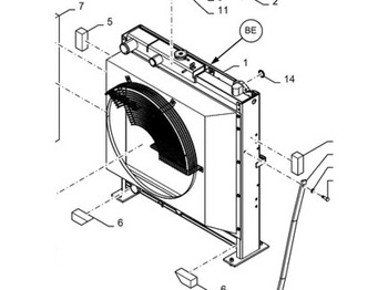 Hladilnik motorja CASE