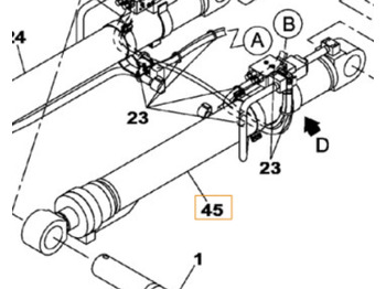 Hidravlični cilinder CASE