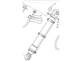 Hidravlični cilinder CASE