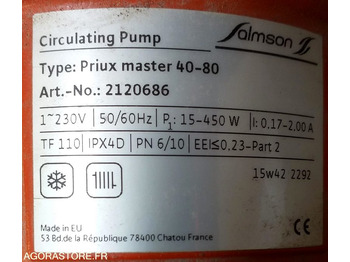 HVAC oprema Pompe de chauffage Salmson - Circulateur PRIUX MASTER 40 - 80 / 250 Entraxe 250: slika 3