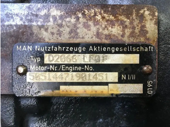 Motor in deli za Tovornjak MAN Motorblok D2066 LF01: slika 3