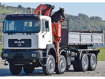 Tovornjak z dvigalom, Tovornjak prekucnik MAN 41.460 * KRAN * 8x8 ! TOPZUSTAND: slika 3
