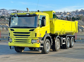 Tovornjak prekucnik, Tovornjak z dvigalom Scania P 400 Kipper 5,90 m + BORDMATIC * 8x4 * TOP !: slika 2