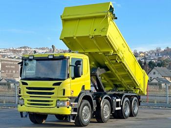 Tovornjak prekucnik, Tovornjak z dvigalom Scania P 400 Kipper 5,90 m + BORDMATIC * 8x4 * TOP !: slika 5