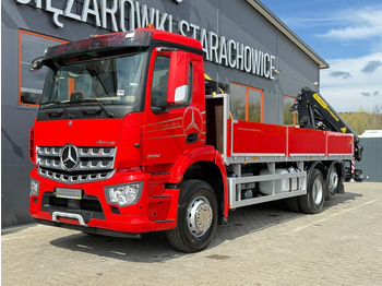 Tovornjak s kesonom, Tovornjak z dvigalom Mercedes-Benz Arocs Actros 2532 / E6 / 6x2 / skrzynia + żuraw Palfinger / budo: slika 2