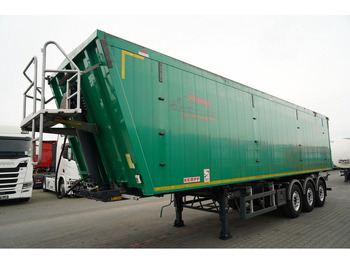 Kiper polprikolica Wielton WYWROTKA 60m3 / KLAPO DRZWI / OŚ PODNOSZONA / 2021: slika 4