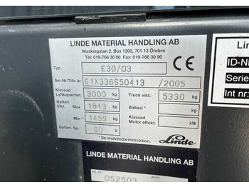 Električni viličar Linde E30-03: slika 4