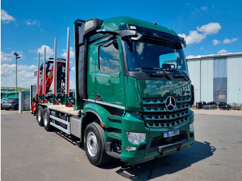 Tovornjak za prevoz lesa, Tovornjak z dvigalom Mercedes-Benz Arocs 2651L 6x4 Palfinger-EPSILON Y Crane M12Z91: slika 2