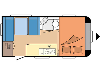 Počitniška prikolica HOBBY DE LUXE 440 SF