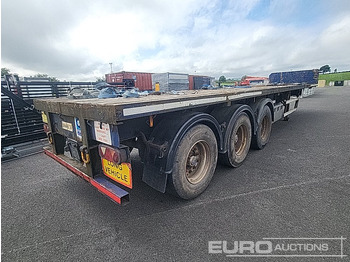 Polprikolica s kesonom Dennison 40' Tri Axle Flat Trailer, Goal Post Sockets: slika 3