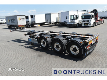 Kontejnerska polprikolica/ Polprikolica z zamenljivim tovoriščem D-Tec FLEXITRAILER | 2x20-30-40-45ft HC * BPW / DISC * ALCOA * 3x EXTENDABLE: slika 3