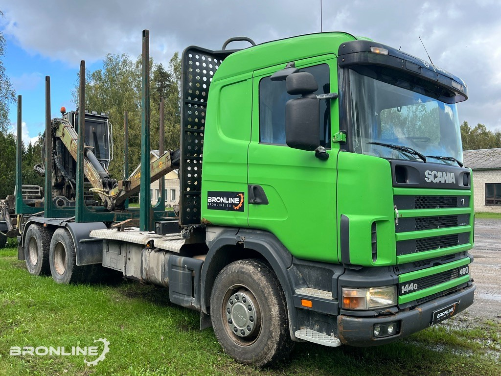 2001 Scania R144 6x4 Loglift + 1997 Närko TP3-RT-280 - Tovornjak za prevoz lesa: slika 2 2001 Scania R144 6x4 Loglift + 1997 Närko TP3-RT-280 - Tovornjak za prevoz lesa: slika 2