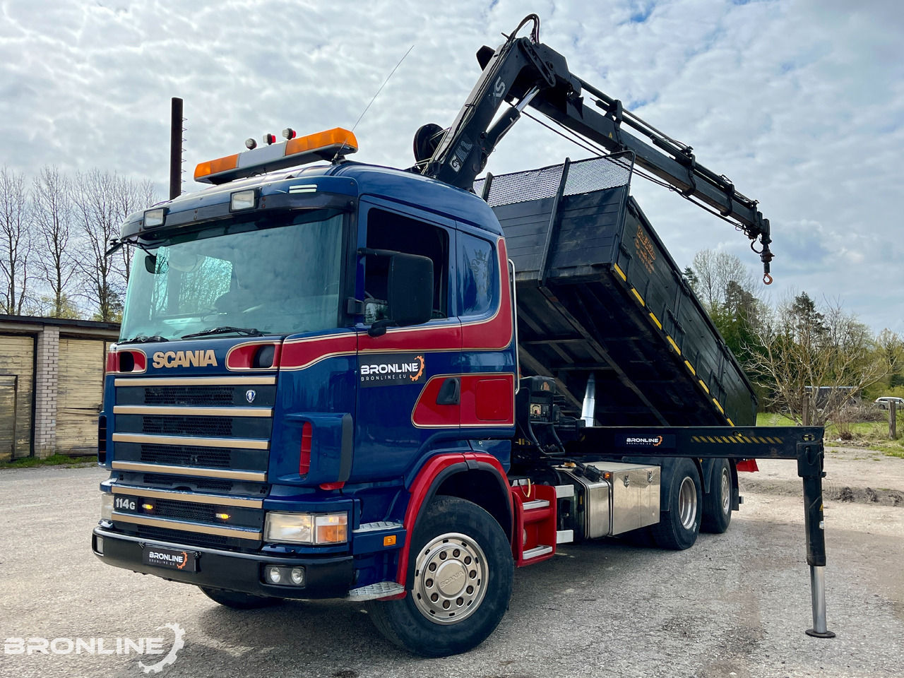 2002 SCANIA R114 6X2*4 Tipper+HIAB 166-e5 crane - Tovornjak prekucnik, Tovornjak z dvigalom: slika 1 2002 SCANIA R114 6X2*4 Tipper+HIAB 166-e5 crane - Tovornjak prekucnik, Tovornjak z dvigalom: slika 1