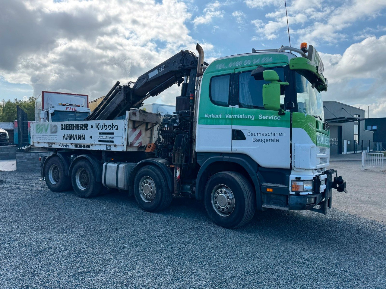 Scania 164G 580 V8 Kran Hiab 280 Retarder Sattelplatte Scania 164G 580 V8 Kran Hiab 280 Retarder Sattelplatte - Tovornjak s kesonom, Tovornjak z dvigalom: slika 4 Scania 164G 580 V8 Kran Hiab 280 Retarder Sattelplatte Scania 164G 580 V8 Kran Hiab 280 Retarder Sattelplatte - Tovornjak s kesonom, Tovornjak z dvigalom: slika 4