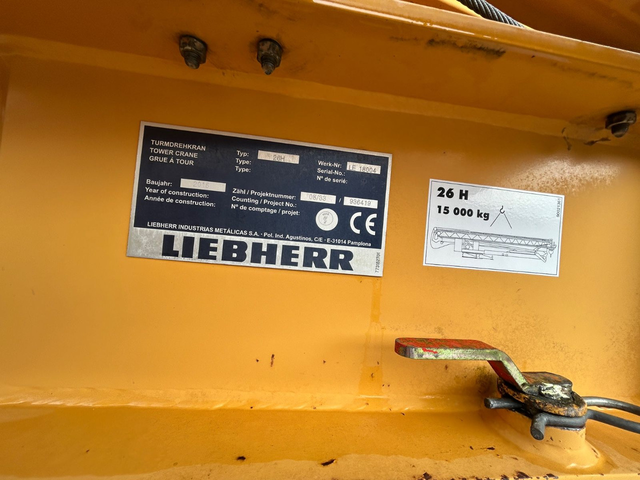 Liebherr Schnellbaukran 26 H Bj.: 2015 - Stolpni žerjav: slika 5 Liebherr Schnellbaukran 26 H Bj.: 2015 - Stolpni žerjav: slika 5