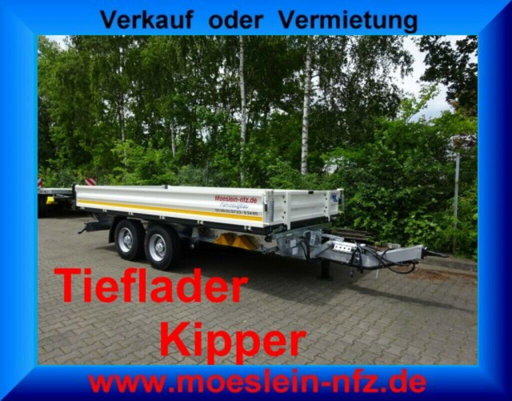 Möslein 13 t Tandem 3- Seitenkipper Tieflader-- Neufahr - Kiper prikolica: slika 2 Möslein 13 t Tandem 3- Seitenkipper Tieflader-- Neufahr - Kiper prikolica: slika 2