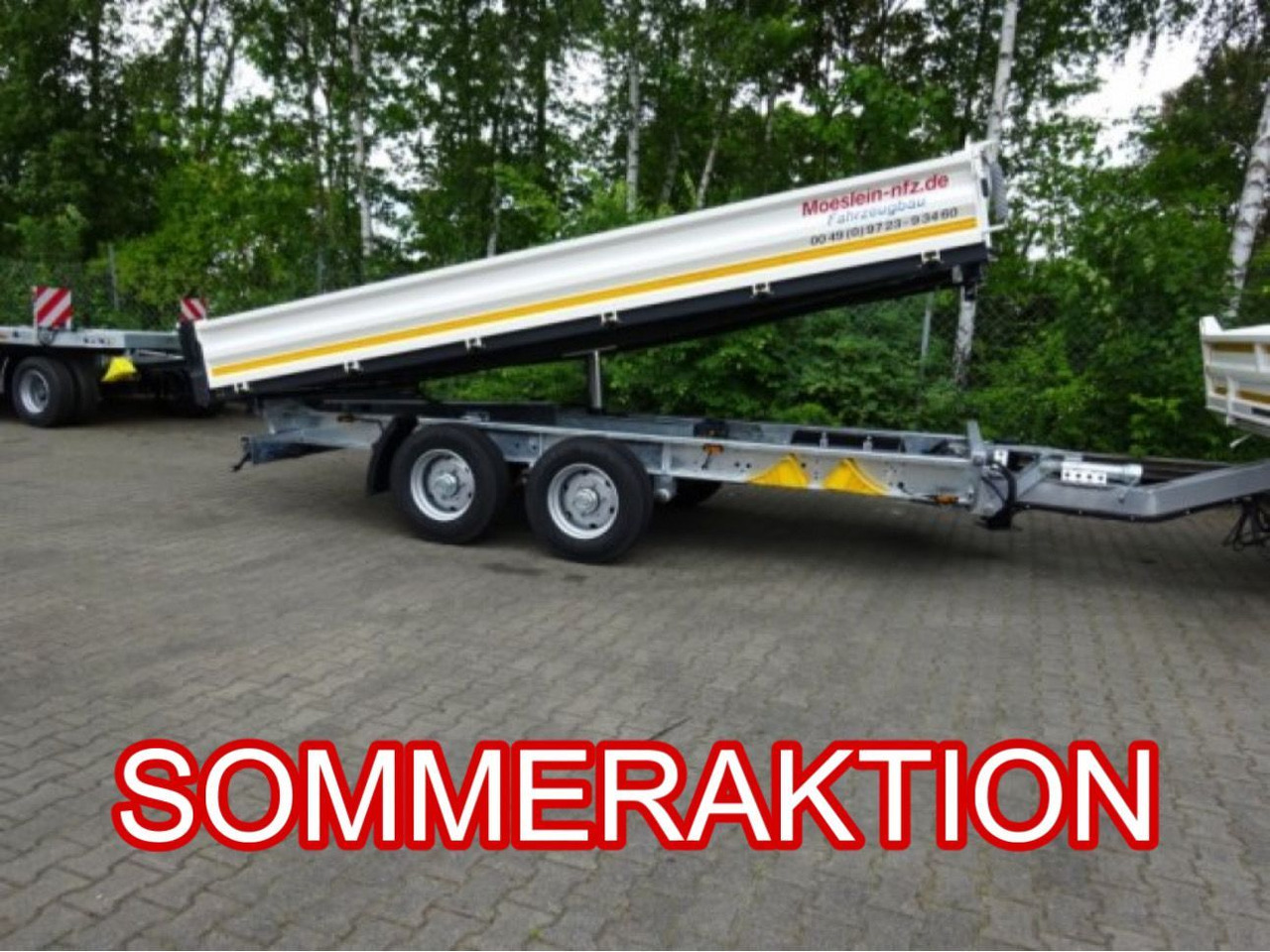 Möslein 13 t Tandem 3- Seitenkipper Tieflader-- Neufahr - Kiper prikolica: slika 1 Möslein 13 t Tandem 3- Seitenkipper Tieflader-- Neufahr - Kiper prikolica: slika 1