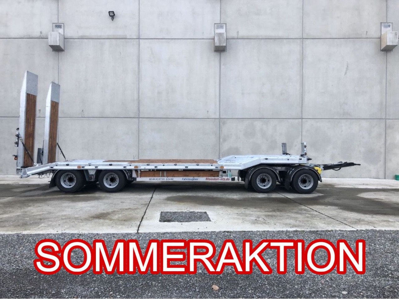 Möslein T 4 VB H1 neuer 4 Achs Tieflader hydraulischen Rampen - Nizko noseča prikolica: slika 1 Möslein T 4 VB H1 neuer 4 Achs Tieflader hydraulischen Rampen - Nizko noseča prikolica: slika 1