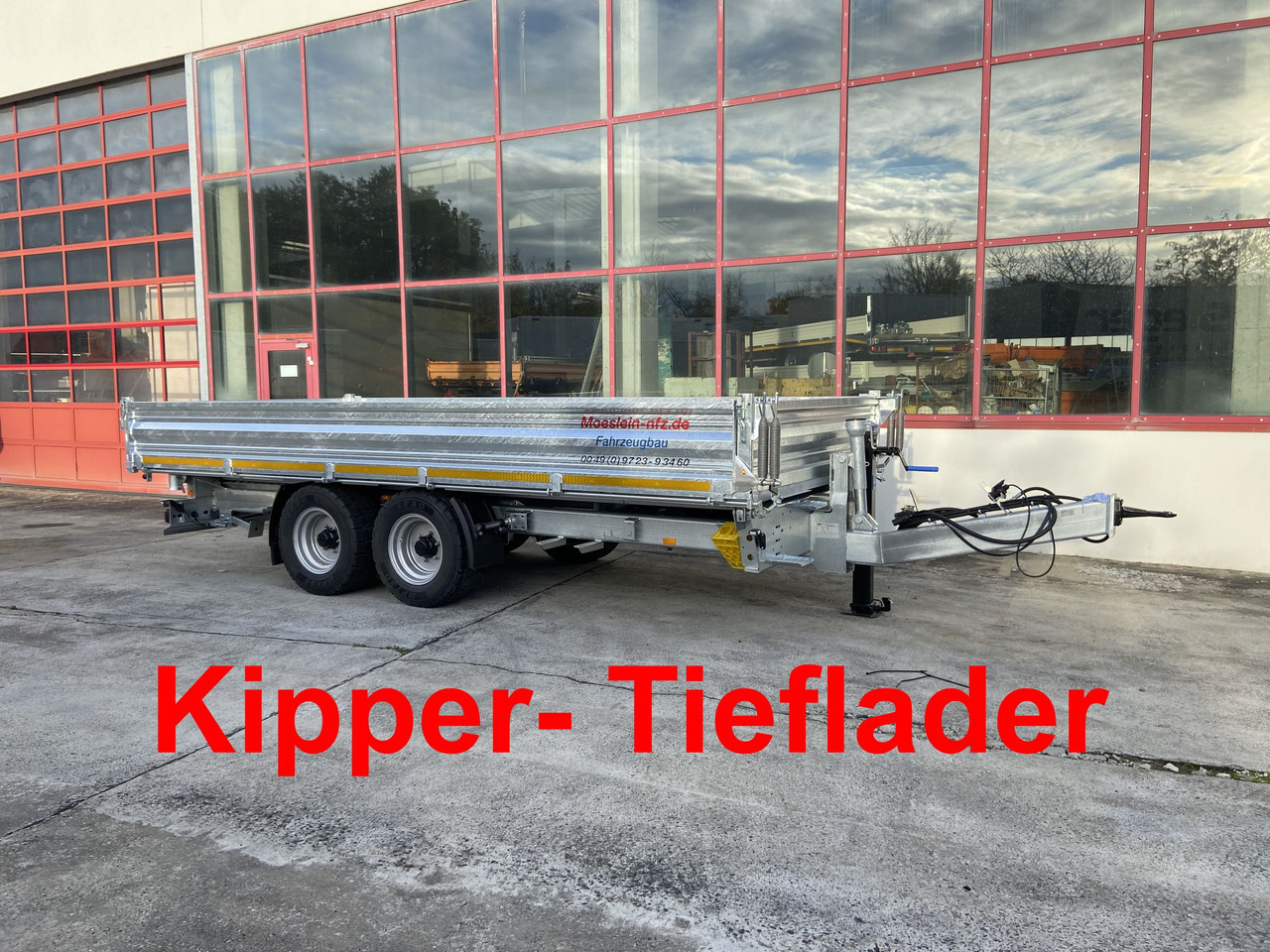 Möslein TTD 11 Breite Reifen Kipper Tieflader, Breite Reifen-- Neufahrzeug -- - Kiper prikolica: slika 1 Möslein TTD 11 Breite Reifen Kipper Tieflader, Breite Reifen-- Neufahrzeug -- - Kiper prikolica: slika 1