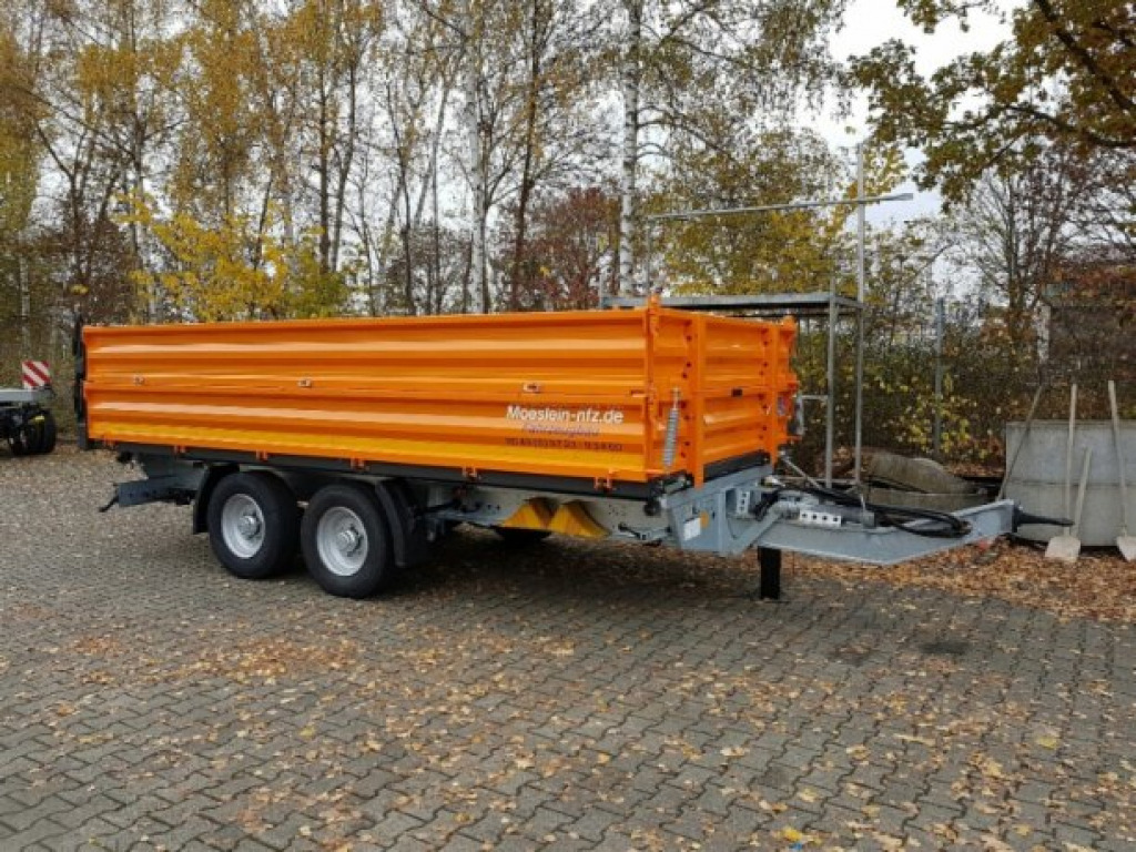 Nov Kiper prikolica Möslein TTD11- BA Orange  neuer Tandem 3- Seitenkipper Tiefladermit Bordwand- Aufsatz-- Neufahrzeug --: slika 9