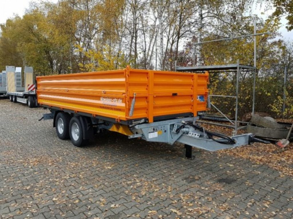 Nov Kiper prikolica Möslein TTD11- BA Orange  neuer Tandem 3- Seitenkipper Tiefladermit Bordwand- Aufsatz-- Neufahrzeug --: slika 6