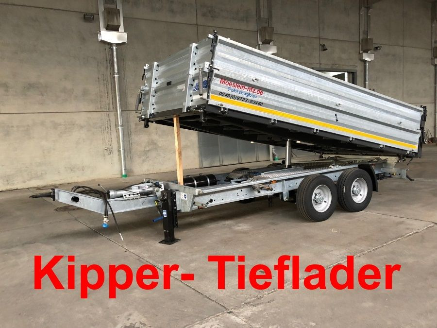 Möslein TTD13- BA Verzinkt 13 t Tandem Kipper Tiefladermit Bordwand- Aufsatz-- Neufahrzeug -- - Kiper prikolica: slika 1 Möslein TTD13- BA Verzinkt 13 t Tandem Kipper Tiefladermit Bordwand- Aufsatz-- Neufahrzeug -- - Kiper prikolica: slika 1