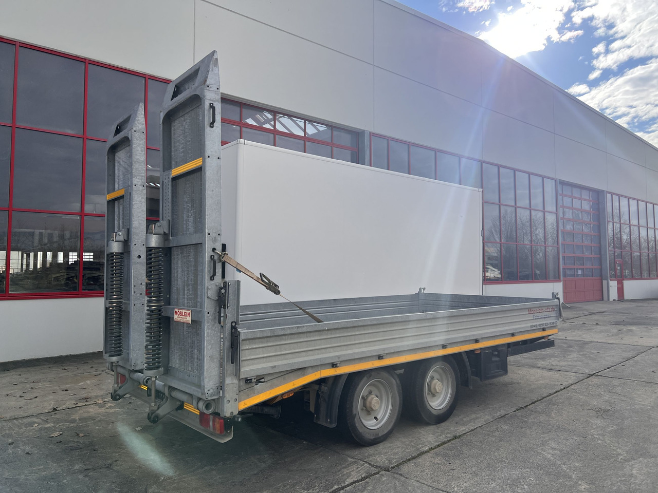 Möslein TTS 11 Schwebheim Tandemtieflader, Breite Rampen, Wenig Benutzt - Nizko noseča prikolica: slika 3 Möslein TTS 11 Schwebheim Tandemtieflader, Breite Rampen, Wenig Benutzt - Nizko noseča prikolica: slika 3