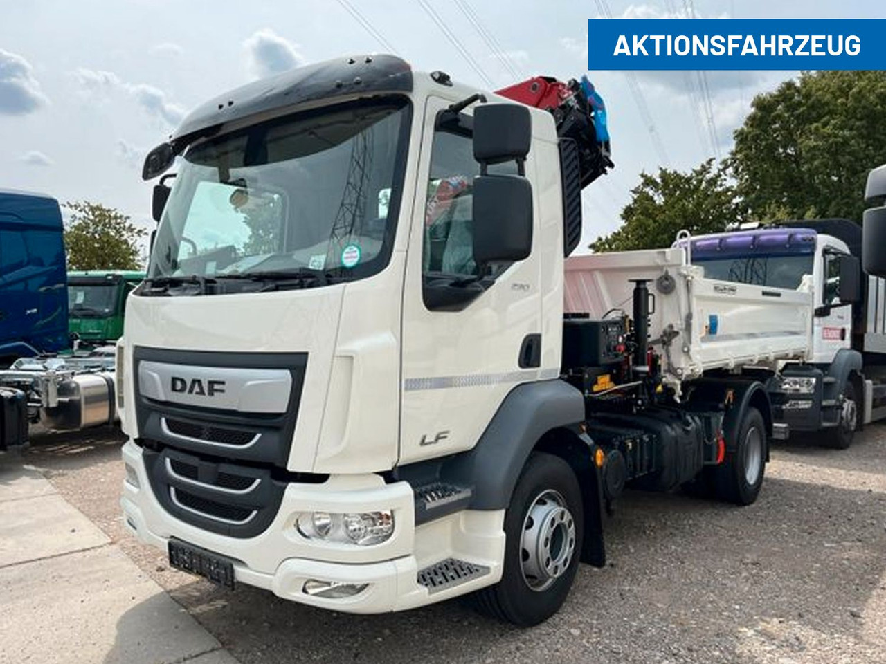 DAF LF 290 16t Meiller Krankipper Tageszulassung DAF LF 290 16t Meiller Krankipper Tageszulassung - Tovornjak prekucnik, Tovornjak z dvigalom: slika 1 DAF LF 290 16t Meiller Krankipper Tageszulassung DAF LF 290 16t Meiller Krankipper Tageszulassung - Tovornjak prekucnik, Tovornjak z dvigalom: slika 1