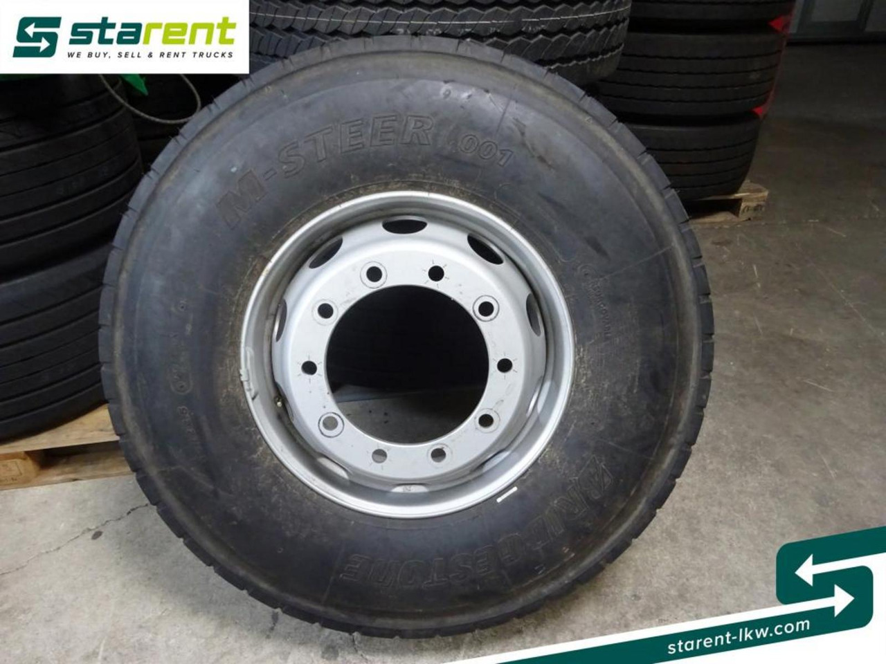 Bridgestone M-Steer 001, 13 R22,5 mit Felge *NEU* - Kompletno kolo za Tovornjak: slika 1 Bridgestone M-Steer 001, 13 R22,5 mit Felge *NEU* - Kompletno kolo za Tovornjak: slika 1