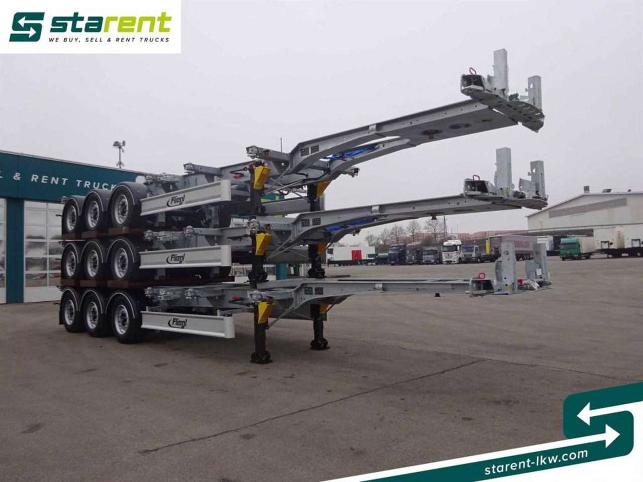 Fliegl Containerchassis ADR, 1x20 / 2x20 / 1x30 / 1x40 - Kontejnerska polprikolica/ Polprikolica z zamenljivim tovoriščem: slika 3 Fliegl Containerchassis ADR, 1x20 / 2x20 / 1x30 / 1x40 - Kontejnerska polprikolica/ Polprikolica z zamenljivim tovoriščem: slika 3