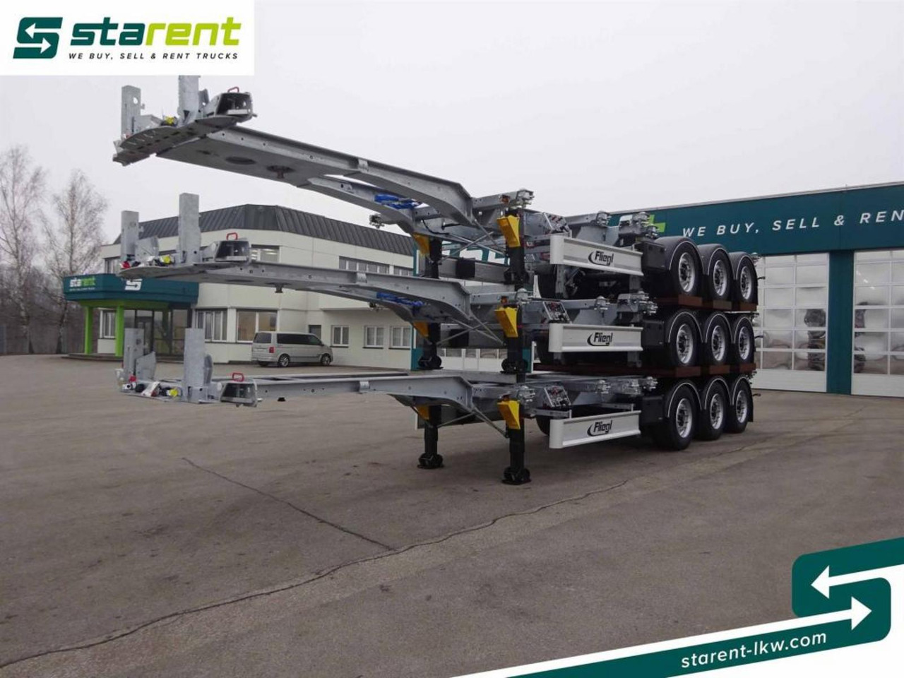 Fliegl Containerchassis ADR, 1x20 / 2x20 / 1x30 / 1x40 - Kontejnerska polprikolica/ Polprikolica z zamenljivim tovoriščem: slika 1 Fliegl Containerchassis ADR, 1x20 / 2x20 / 1x30 / 1x40 - Kontejnerska polprikolica/ Polprikolica z zamenljivim tovoriščem: slika 1