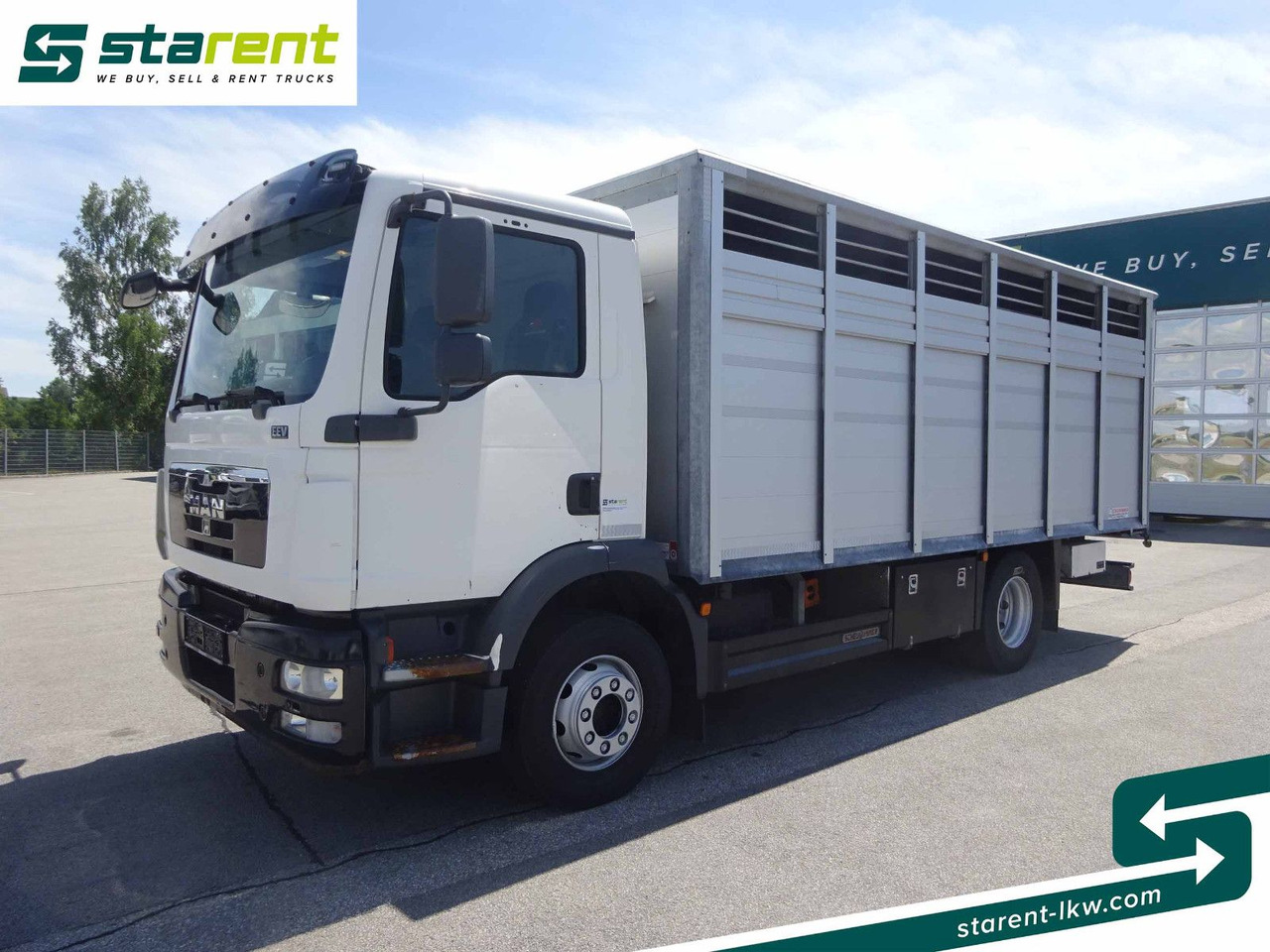 MAN TGM 15.290 Viehtransporter, Scheuwimmer Aufbau - Tovornjak za prevoz konj: slika 1 MAN TGM 15.290 Viehtransporter, Scheuwimmer Aufbau - Tovornjak za prevoz konj: slika 1