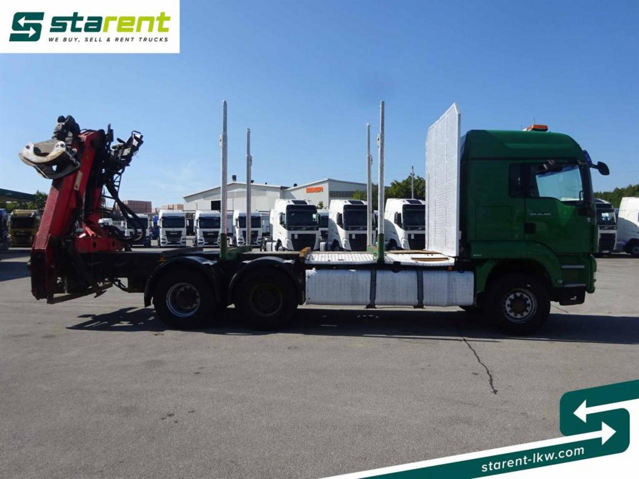 MAN TGS 26.480 6x6 Holzaufbau mit Kran, Palfinger 120Z - Tovornjak za prevoz lesa: slika 4 MAN TGS 26.480 6x6 Holzaufbau mit Kran, Palfinger 120Z - Tovornjak za prevoz lesa: slika 4