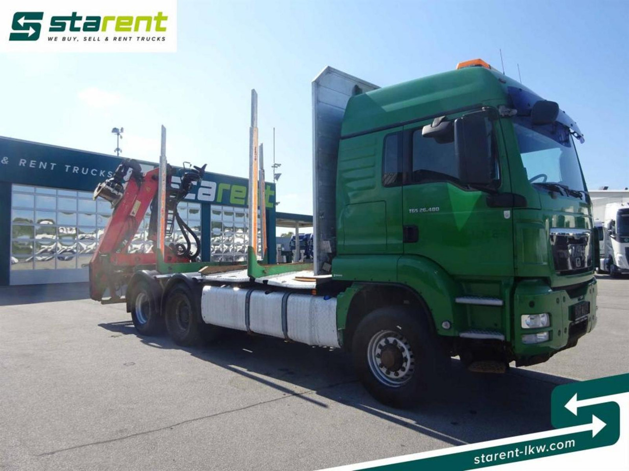 MAN TGS 26.480 6x6 Holzaufbau mit Kran, Palfinger 120Z - Tovornjak za prevoz lesa: slika 3 MAN TGS 26.480 6x6 Holzaufbau mit Kran, Palfinger 120Z - Tovornjak za prevoz lesa: slika 3