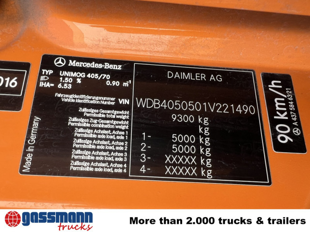 Unimog U 20 U405/70 4x4, Kipper, Winterdienstplatte - Dostavno vozilo: slika 5 Unimog U 20 U405/70 4x4, Kipper, Winterdienstplatte - Dostavno vozilo: slika 5